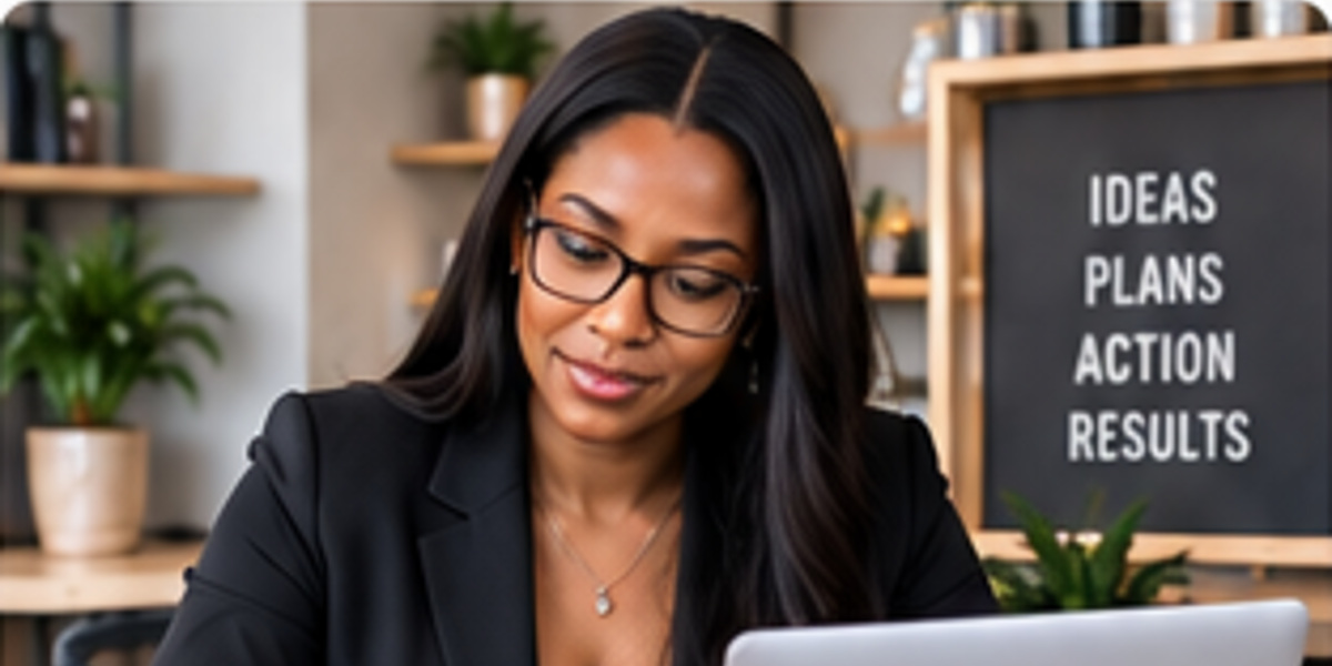 Entrepreneur managing an online business